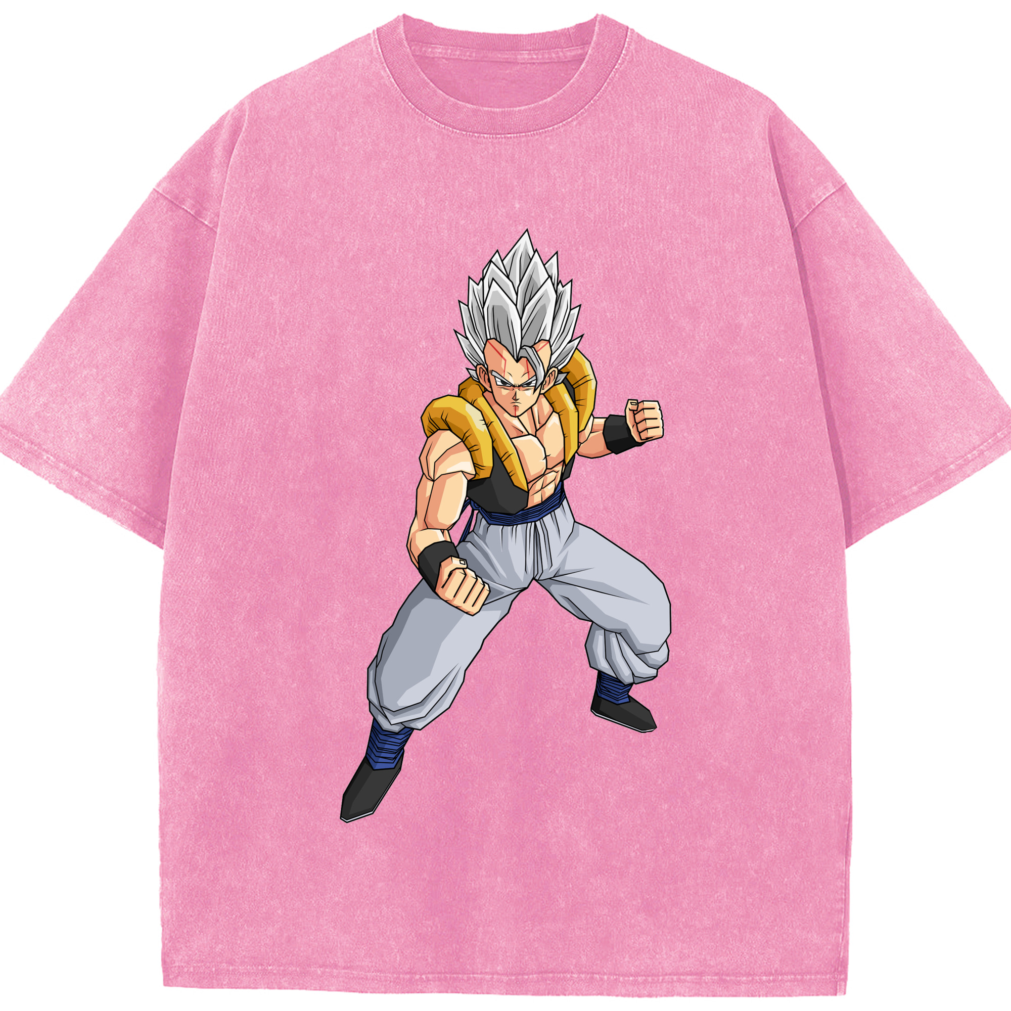 （画像用） ドラゴンボール ベジータ四世（Bejīta Yonsei）DRAGON BALL Vegeta IV 綿100% ヴィンテージ風 半袖Tシャツ（フロントプリント）